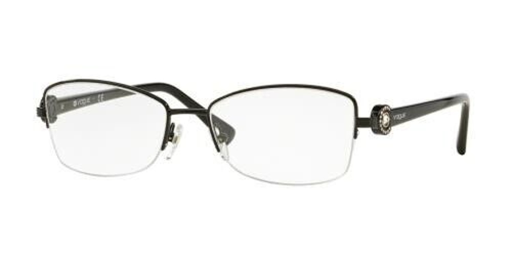 VOGUE VO 3985-B 352 BLACK WITH CRYSTALS EYEGLASSES FRAMES 54-17-135